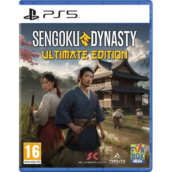 Sengoku Dynasty Ultimate Edition PS5 The box art for Sengoku Dynasty - Ultimate Edition on PS5, showing a character in a Japanese feudal setting.