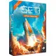 SETI Space Agencies expansion box featuring asymmetric space agency organisation artwork for the SETI board game