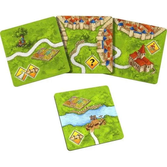 Carcassonne Siege & Defence Expansion box showing meeples defending a city fortress from an attack