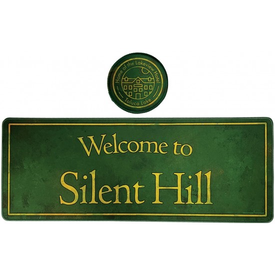 Silent Hill XL Desk Pad and Coaster Set