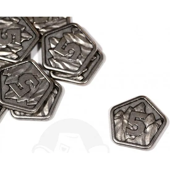 Everdell Silverfrost Upgrade Pack showing premium wooden and metal components