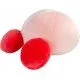 Kirby Mocchi Mocchi Plush Sleeping A soft, pink, 15-inch Kirby plush toy from the Club Mocchi Mocchi line, in a sleeping pose.