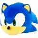 An official 15-inch Sonic the Hedgehog Head plush toy from the Club Mocchi Mocchi collection, with a soft, squishy texture.
