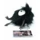 Spirited Away Soot Sprite Ball Chain Plush Sun Arrow Studio Ghibli 7cm Spirited Away Noiraude (Soot Sprite) Plush Figure, a small, black, fluffy plush with an attached ball chain