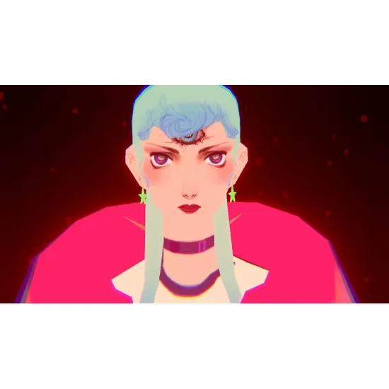 PlayStation 5 game case for Sorry We're Closed Premium Edition showing Michelle wielding her Third Eye power in a neon horror realm