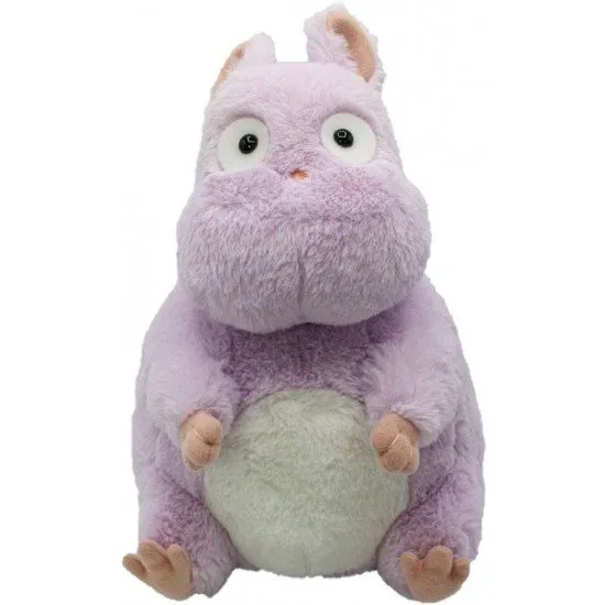 Spirited Away Boh Mouse Plush Cushion, showing the small, grey mouse character with a bow on its head