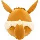 An official Pokémon Eevee Squishmallows plush toy, shown in its signature ultra-soft, squeezable form.