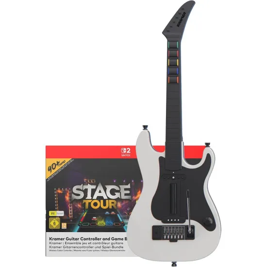 Stage Tour Kramer Guitar Bundle box showcasing the RedOctane guitar controller for Nintendo Switch