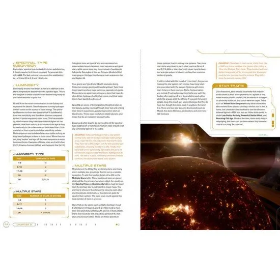 Star Trek Adventures 2nd Edition Exploration Guide hardcover book showing a starship entering a nebula