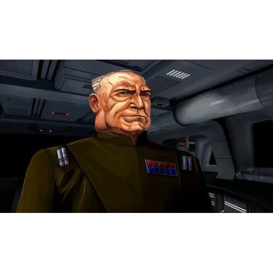 STAR WARS: Dark Forces Remaster game cover showing Kyle Katarn in a firefight with Imperial Stormtroopers and a Dark Trooper