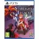 The box art for the game Starlight Legacy on PS5, showing two pixel art characters, Ignus and Teryl, with the glowing Eternity Tree in the background.