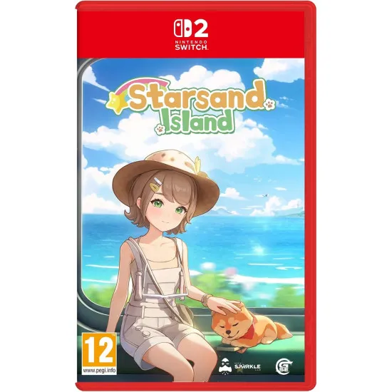 Nintendo Switch 2 game case for Starsand Island featuring vibrant island landscapes and anime characters