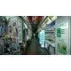 A premium metallic Steelbook case for Steins Gate Re Boot showing Kurisu Makise and Rintaro Okabe framed by intricate industrial gears and temporal satellite fragments