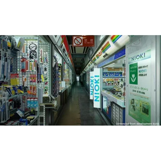 Promotional graphic for Steins Gate Re Boot displaying the main characters Kurisu, Okabe, and Mayuri surrounded by metallic gears and temporal satellite fragments