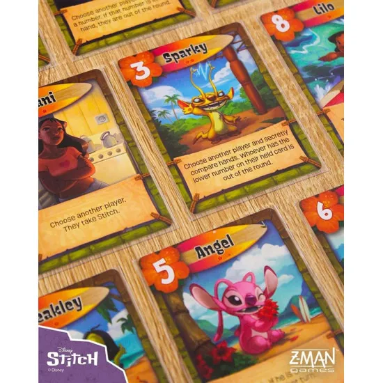 Disney Stitch The Fix for 626 Love Letter card game in Stitch-shaped plush carry bag with zip closure and lanyard