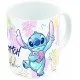 Lilo & Stitch - Stitch Aloha Mug A ceramic mug with a smiling Stitch from Lilo & Stitch on a blue background, saying "Aloha".