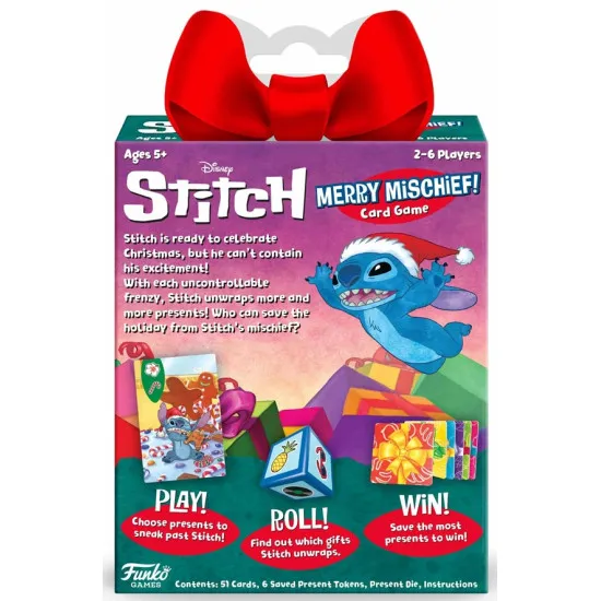 Disney Stitch Merry Mischief! Christmas Card Game