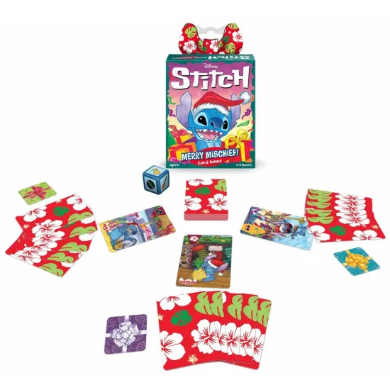 Disney Stitch Merry Mischief! Christmas Card Game
