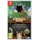 Switch case art featuring a botanical desk and a shelf of arcane artefacts in the town of Undermere