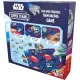 Star Wars Super Teams family racing board game box featuring X-Wing Millennium Falcon Tie Fighter and Death Star team artwork