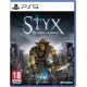 The box art for the game Styx: Blades of Greed on PS5, showing the goblin Styx in a stealthy pose, dagger in hand.