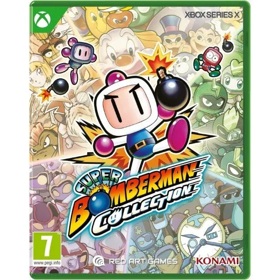 Bomberman placing a bomb near a destructible block in a classic grid-based arena