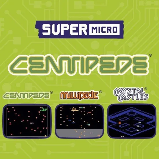 Super Micro Centipede Keychain Gamer The Super Micro Centipede Keychain Gamer, a small, portable gaming device on a keychain, showing a screen with the game Centipede.