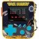 Super Micro Space Invaders Keychain Gamer The Super Micro Space Invaders Keychain Gamer, a small, portable gaming device on a keychain, showing a screen with the game Space Invaders.