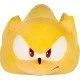 Super Sonic Mocchi Mocchi plush toy showing the golden hedgehog with a soft, squishy texture