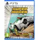 PlayStation 5 game case for Super Woden Rally Edge featuring retro rally cars racing on a dirt track