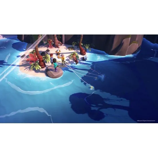 Survival Kids Switch 2 The box art for the game Survival Kids on the Nintendo Switch 2, showing a group of four kids working together on a vibrant, fantastical island.
