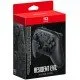 Nintendo Switch 2 Pro Controller Resident Evil Requiem Edition featuring gunmetal black finish and newspaper article patterns