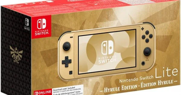 Nintendo Switch Lite - Hyrule Edition | Handheld Game