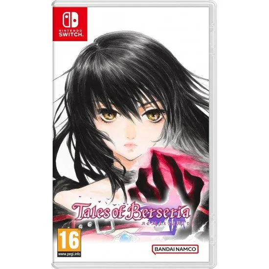 Tales of Berseria Remastered Nintendo Switch case showing Velvet and the cast in an anime art style