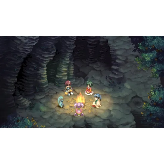 Nintendo Switch game case for Tales of Eternia Remastered featuring Reid, Farah, and Meredy in classic anime artwork