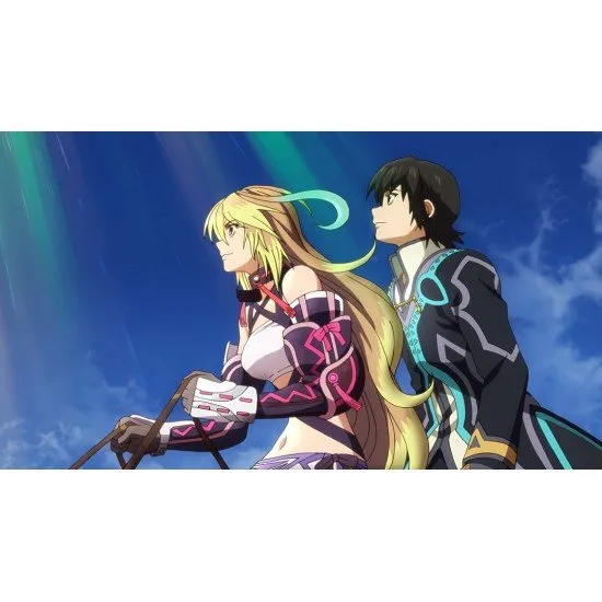 Tales of Xillia Remastered PS5 The box art for Tales of Xillia Remastered on PlayStation 5, showing the two main characters, Jude and Milla, in a dynamic pose with fantasy creatures and a magical world in the background.