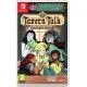 A Nintendo Switch game case displaying a vibrant, cozy fantasy tavern interior where an elven bartender serves colourful glowing potions to diverse adventurers