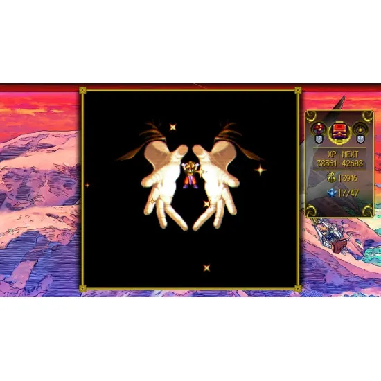 Xbox Series X game case for Terranigma featuring Ark wielding a spear against a backdrop of Earth's Lightside and Darkside