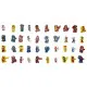 Terraria The Board Game Wooden Character Pack featuring 40 illustrated wooden character figures