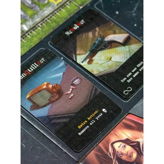 Terrorscape board game box showing a dark mansion and a menacing killer silhouette