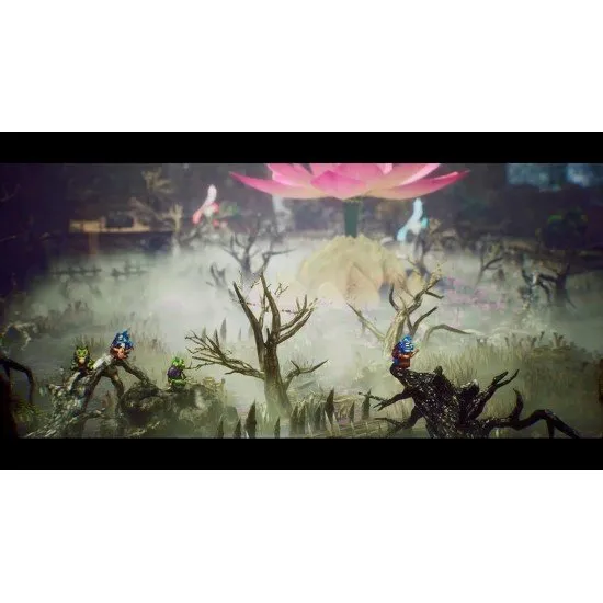 Close-up of Elliot equipping magicite to a glowing sword in a medieval setting