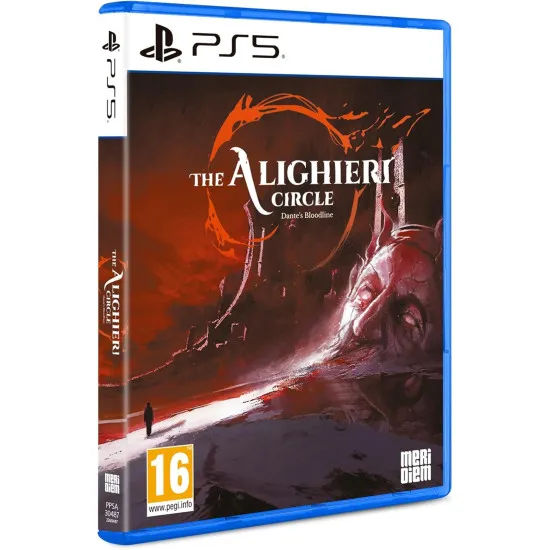 A PlayStation 5 game case showing a gothic family estate juxtaposed with a surreal red psychological abyss from the protagonist's mind