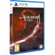 A PlayStation 5 game case showing a gothic family estate juxtaposed with a surreal red psychological abyss from the protagonist's mind