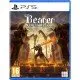 PlayStation 5 game cover for The Bearer & The Last Flame featuring a dark fantasy warrior
