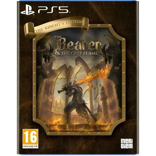 The Bearer and The Last Flame Knights Edition PS5 box art with special edition cover and booklet