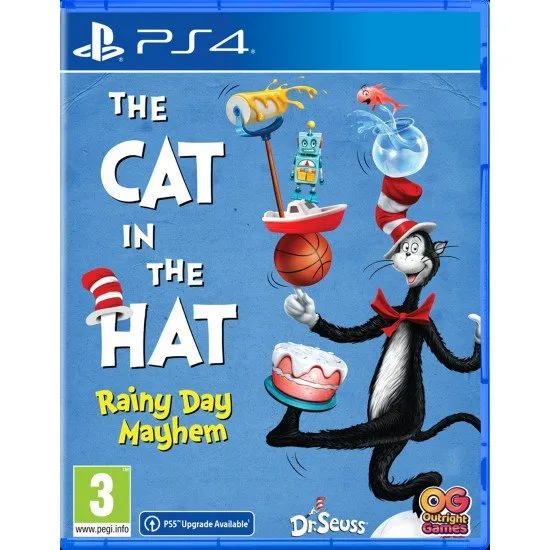 A PlayStation 4 game case showing Johnny and Sally running through a decorated hallway trying to net a mischievous blue-haired Thing creature