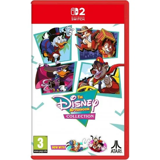 The Disney Afternoon Collection Switch 2 box art featuring Baloo, Darkwing Duck, Scrooge McDuck, and Goofy