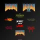 Evercade game box for The Doom Collection featuring the iconic Doom Slayer fighting demons in Hell