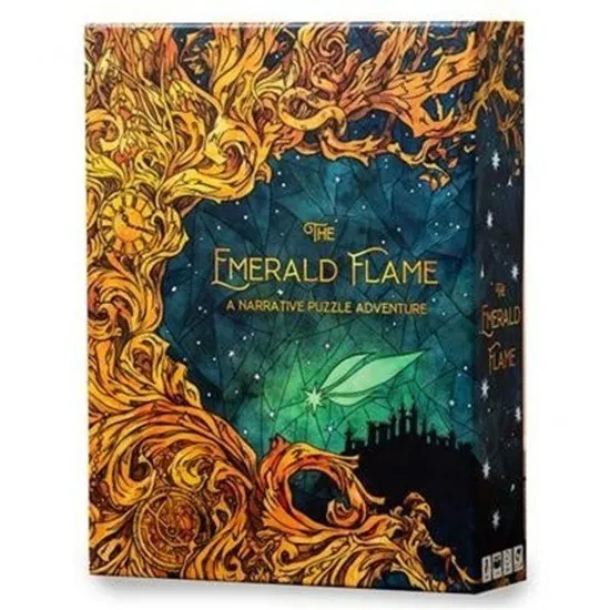 An open wooden box revealing weathered maps, alchemical diagrams, and mysterious physical artefacts