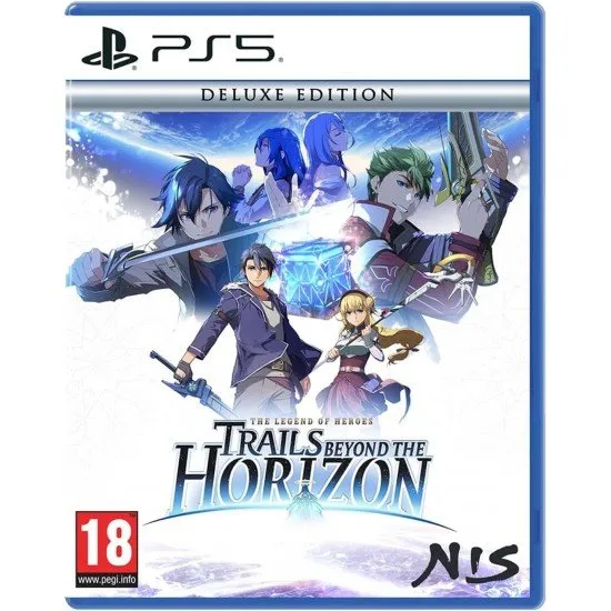 The Legend of Heroes: Trails beyond the Horizon Deluxe Edition cover art showing Van Arkride, Rean Schwarzer, and other characters against a dynamic background (PS5)